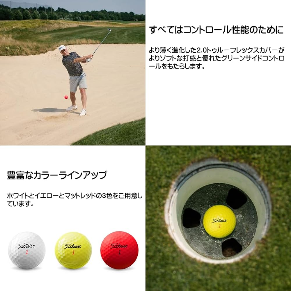 [Bulk Purchase of 3 Dozens] TITLEIST 2022 Model TRUFEEL [White] Golf Ball