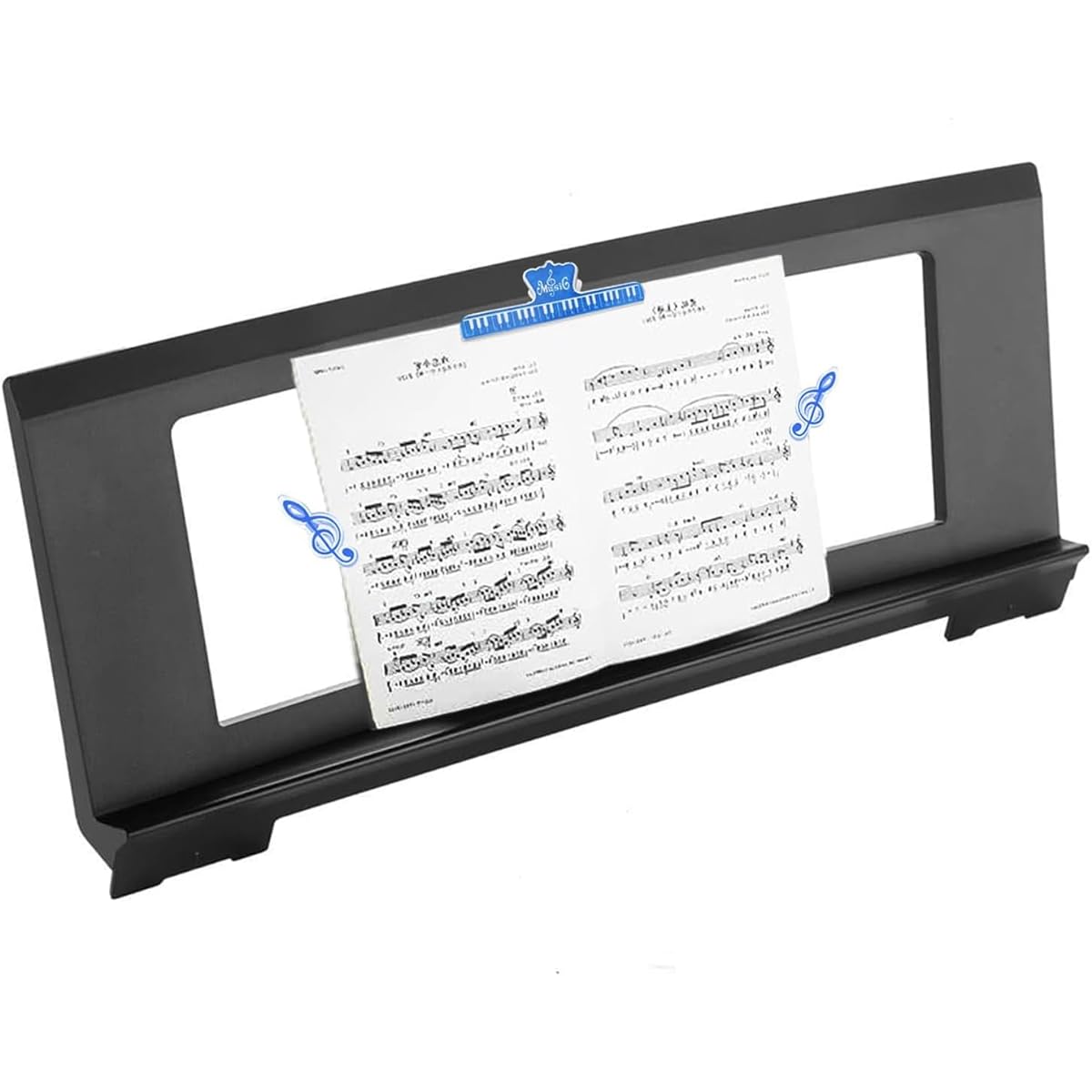 Gorbado Music Stand for Sheet Music, Yamaha Music Stand, Compatible with Multiple Devices, Stable and Durable, Keyboard Music Stand, Includes 3 Sheet Music Clips