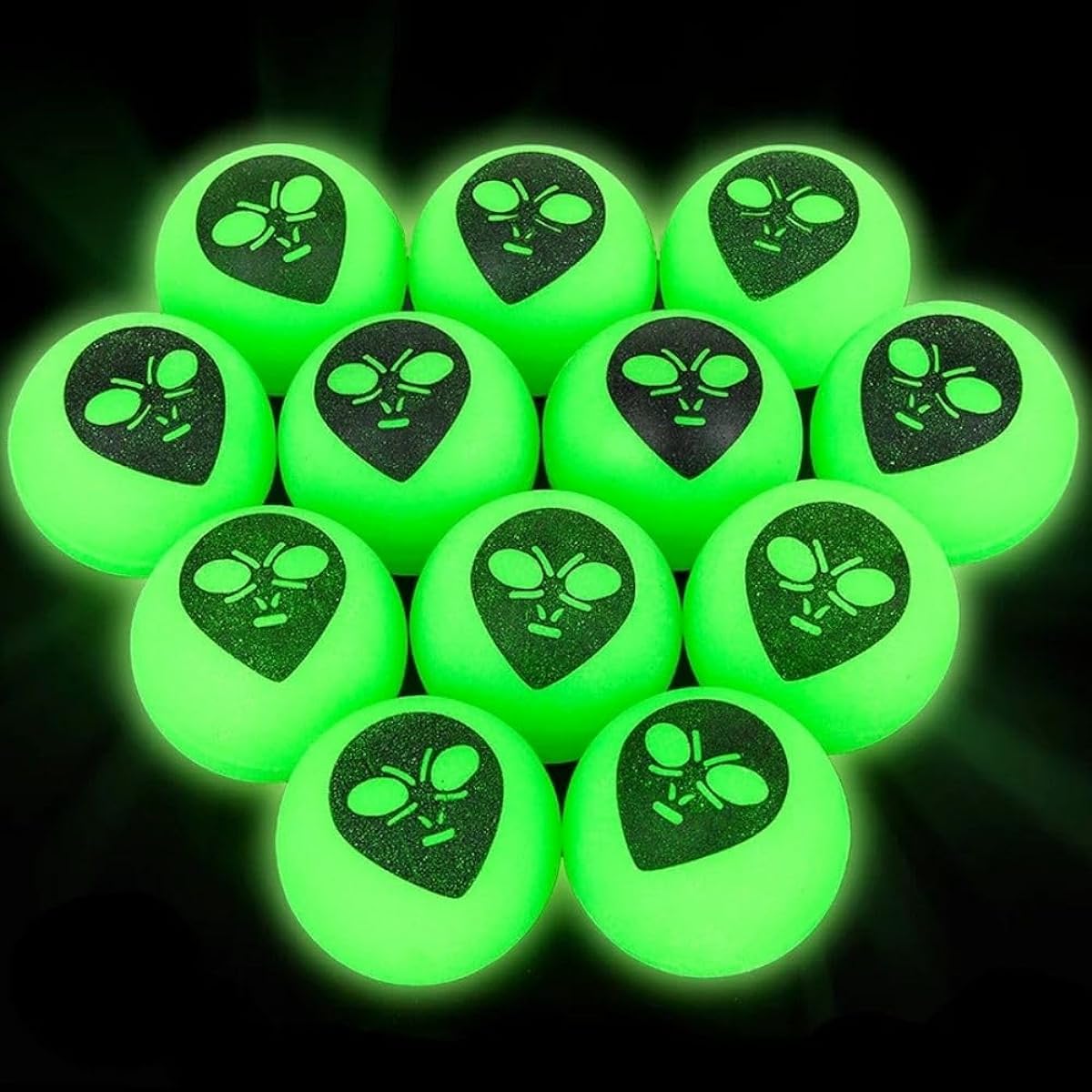 [Rhode Island Novelty] Rhode Island Novelty GlowintheDark Alien HiBounce Balls BAALG45 [Parallel Import]