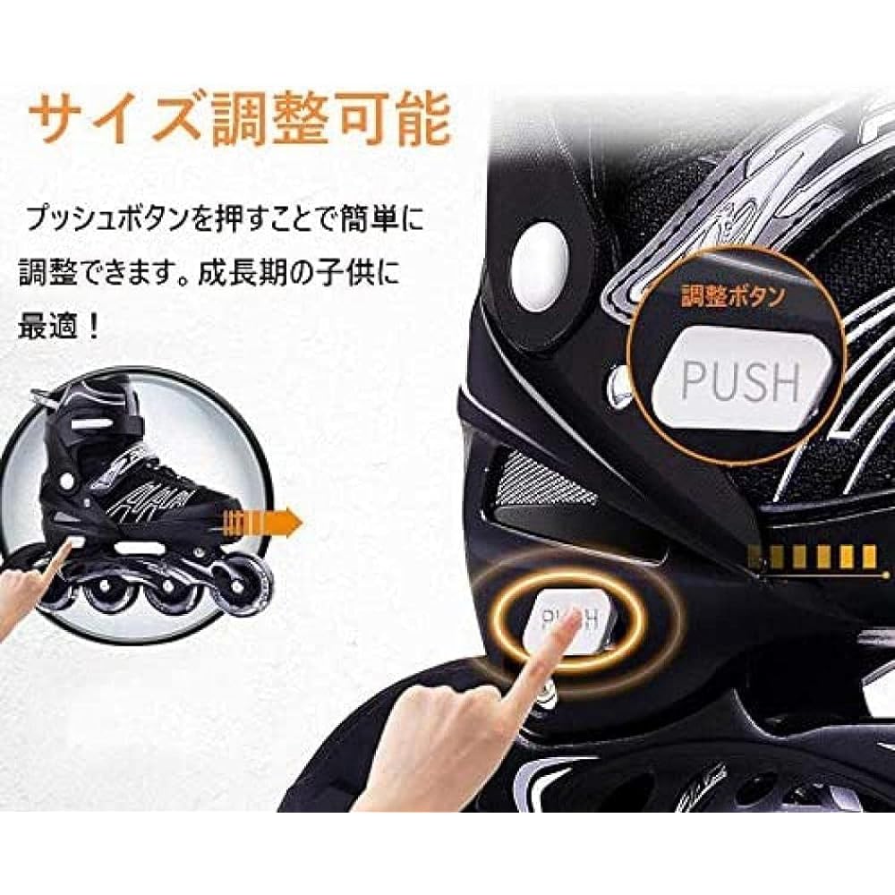 ONORNER Inline Skates, Adults, Students, Roller Skates, Glowing Inline Skates, Men, Women, Both Men and Women, Durable, Quiet, Safe, For Advanced and Beginners, Exercise, Outdoor, 3 Colors