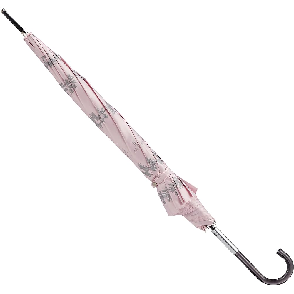 [Lanvin on Bleu] MOONBAT LANVIN en Bleu Glitter Print Floral Pattern Long Umbrella Umbrella Jump Umbrella Windproof Women's Gift Present 21-084-10747-00-31-60 Pink Length of rib: Approx. 60 cm