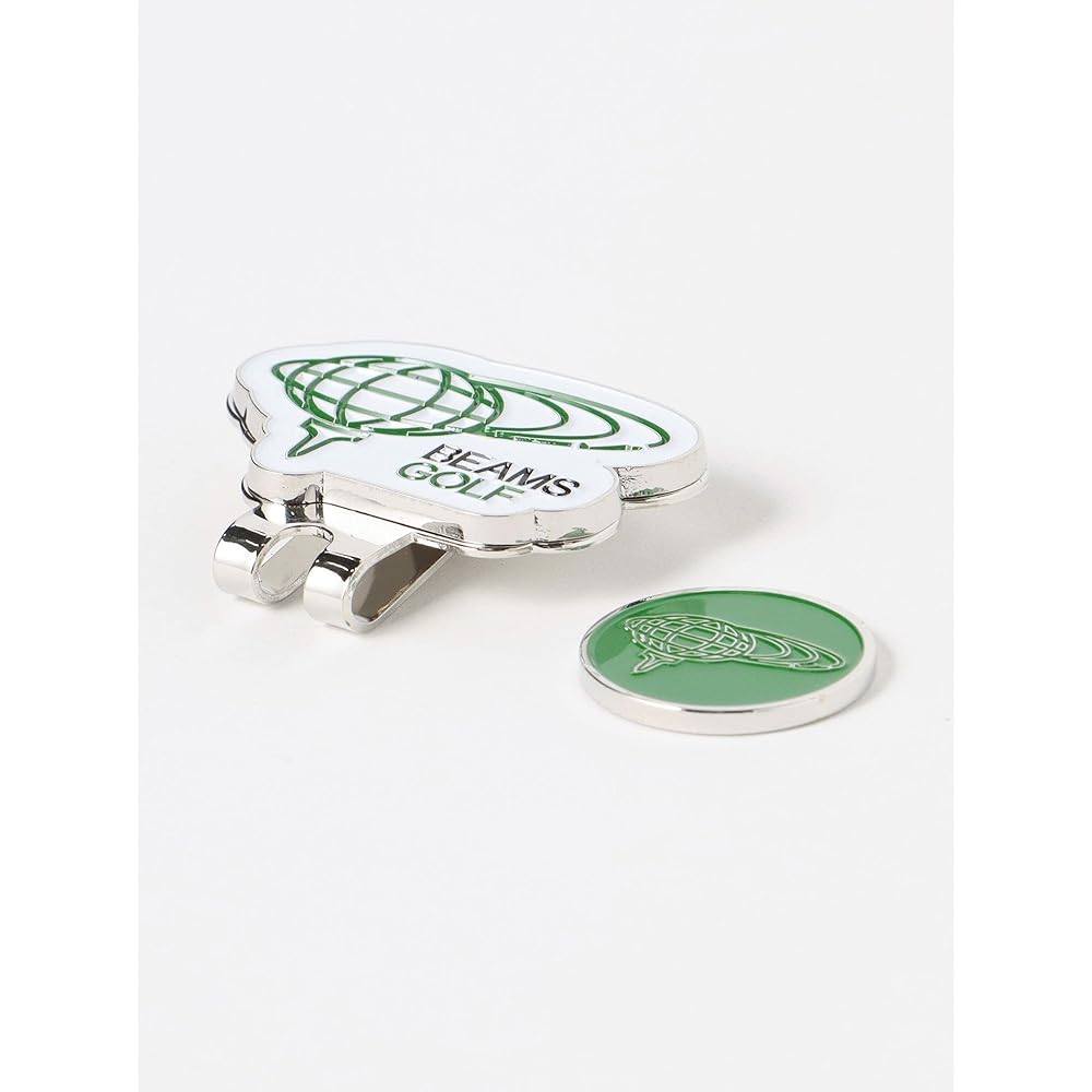 [Beams Golf] Short Sleeve TEE Clip Marker Earth Logo 2 Men's GREEN -