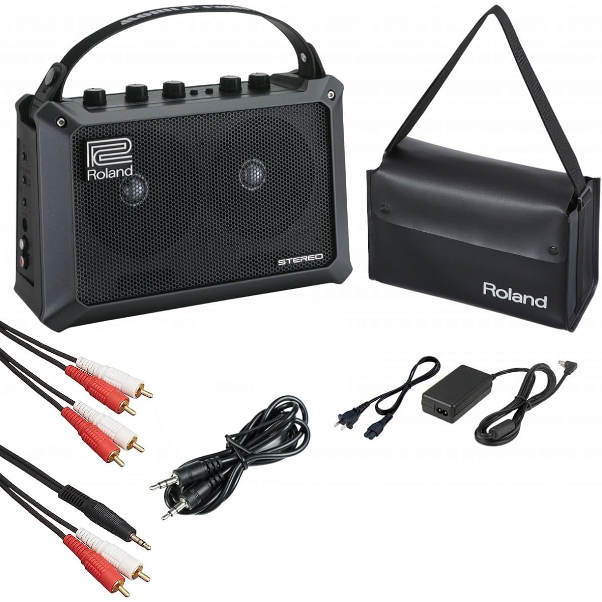 Roland/MOBILE CUBE genuine case & AC adapter & 3 cable set