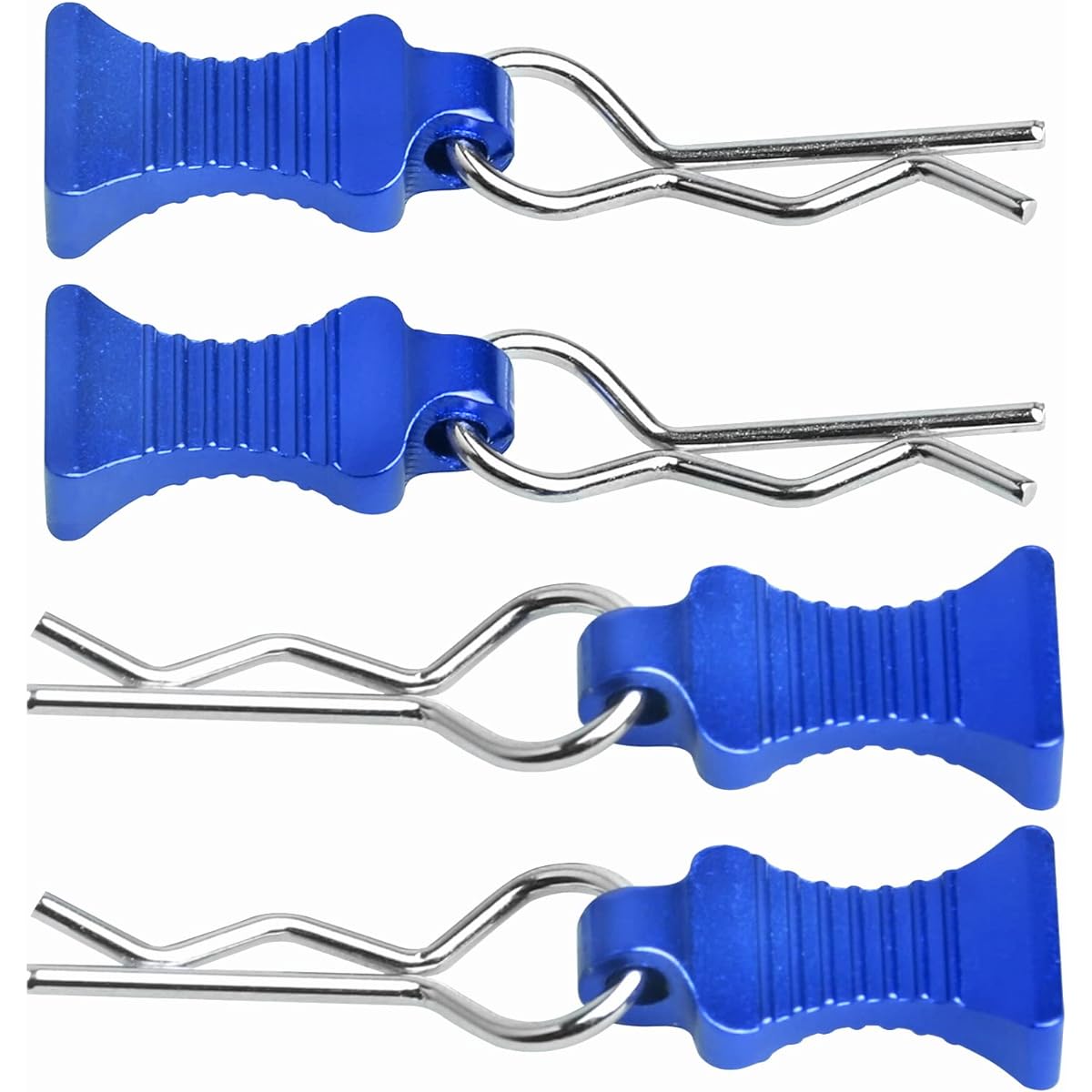 1/10 RC Body Clip Pins with Pull Tabs for Traxxas TRX4 Axial SCX10 Redcat RC Scale Car Crawler Truck Body Shell Post Mount Replacement 4 Pack (Navy Blue)