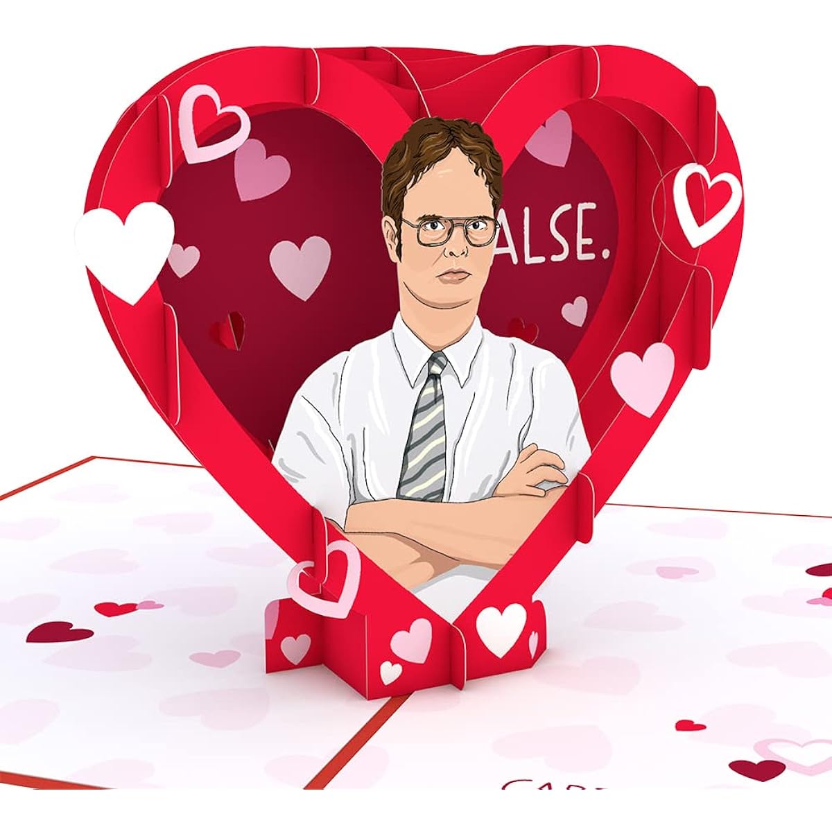 Lovepop The Office 'Love Is In The Air' Pop Up Card - 5" x 7" Funny Greeting Card for Boyfriend - Perfect Card for Dwight Schrute Fan
