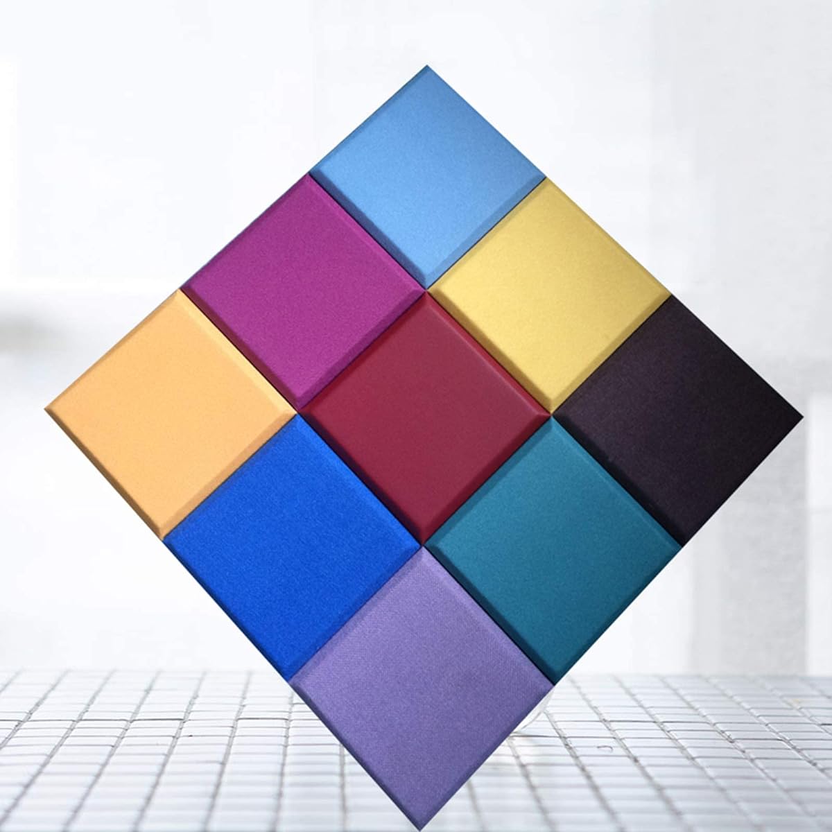 Wall acoustic panel, recording studio music room soundproof foam panel thick sound deadening material sound absorbing cotton (#3) (#3)