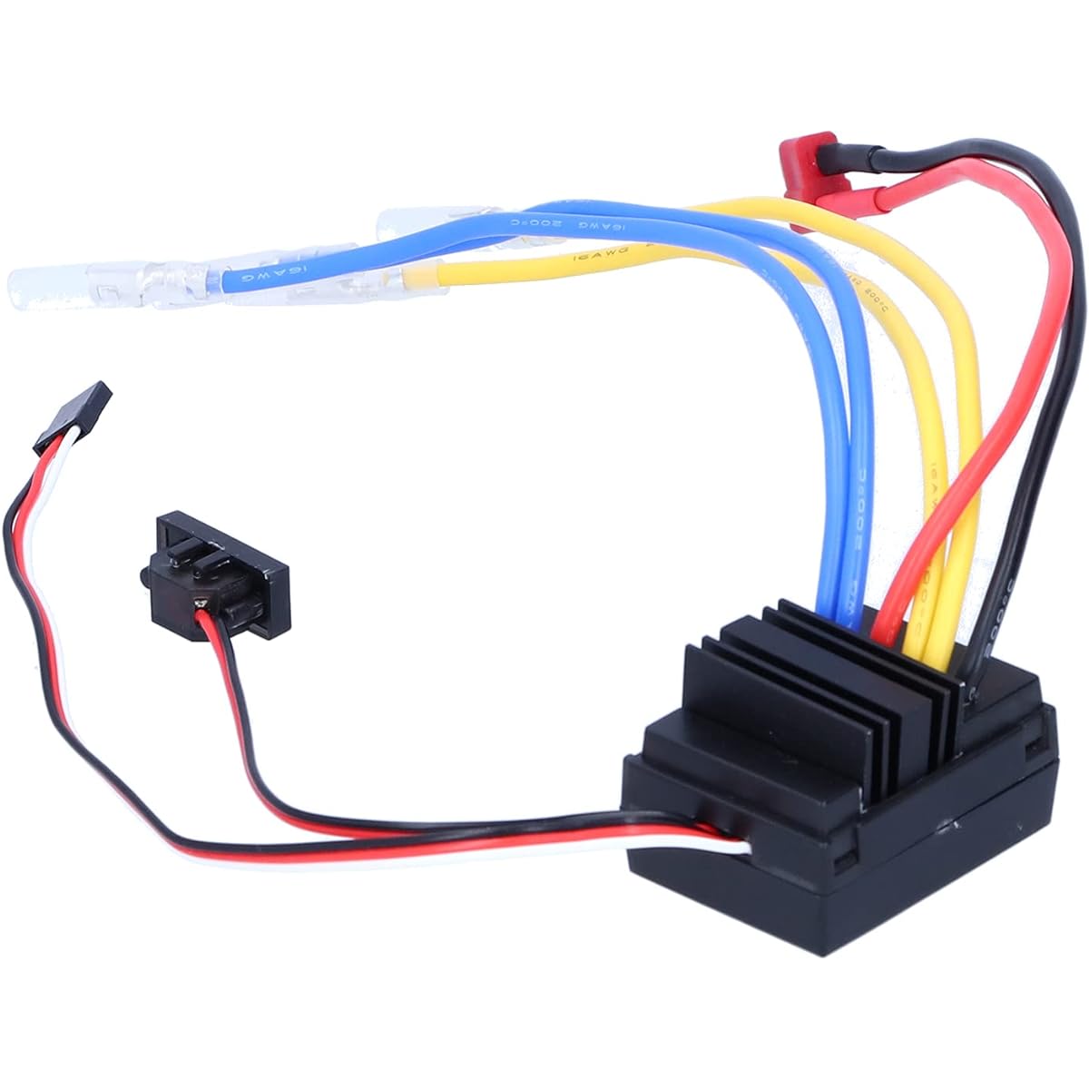 GLOGLOW 80A Motor ESC Speed Controller, Dual Brush 80A Brushless ESC (Electric Speed Controller) Splashproof for 1/8 1/10 RC Car Truck(1)