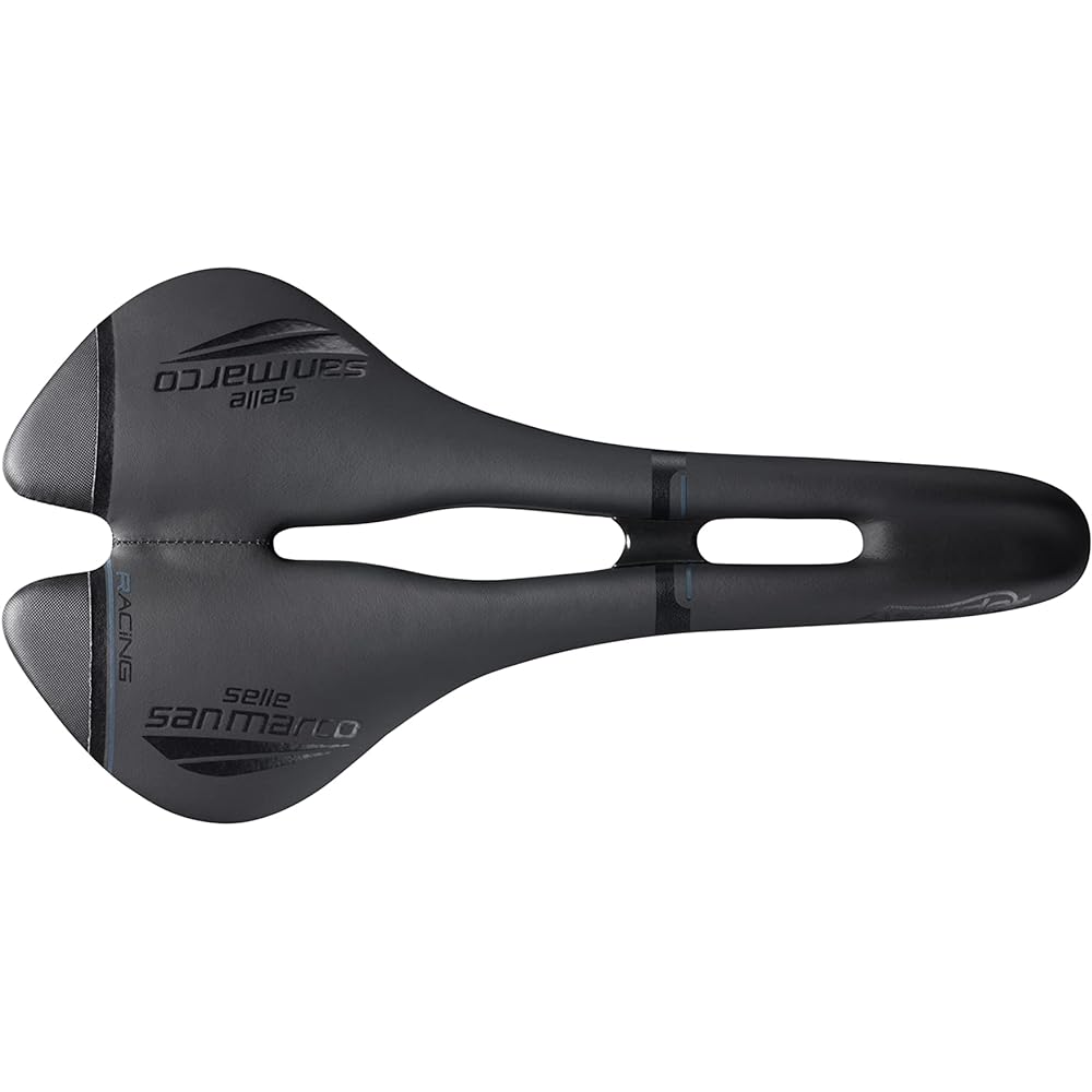 SELLE SAN MARCO Bicycle Saddle Aspide Racing Narrow Black/Size NARROW S2 – W 132 x L 277 mm/ASPIDE Open-Fit Racing Narrow 901LN401