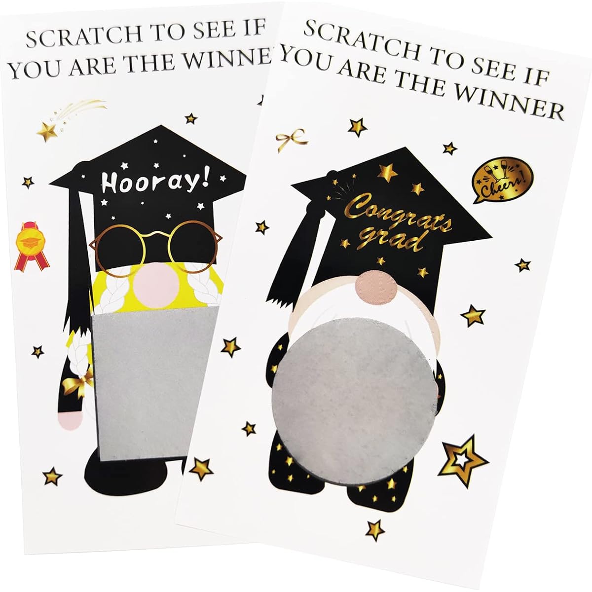 Graduation Scratch Off Card Game – Congrats Grad Class of 2021 Party Supplies Favors 47Ct