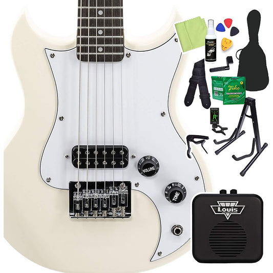 VOX SDC-1 MINI WH (White) Mini Electric Guitar Beginner 14-piece Set [With Mini Amplifier] Mini Guitar Travel Guitar Short Scale White Box