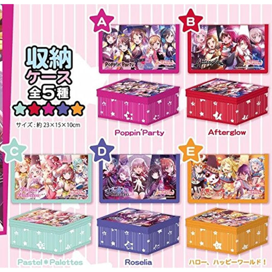 2018 Storage Case Set of 5 Types BanG Dream Bandori Girls Band Party Garupa x Kirin Aeon Limited Roselia/Poppin'Party etc.