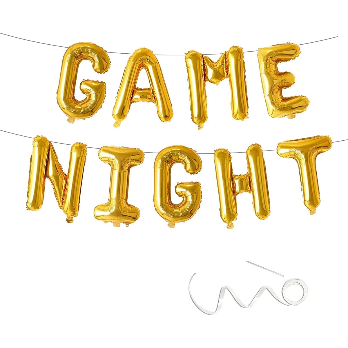Game Night Balloon Banner Party Background Photo for Games Birthday Party Decoration Sleepover Prom Game Party Cake Table Decoration