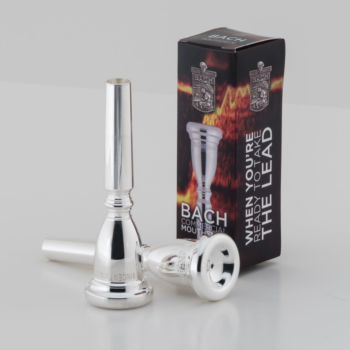Back Trumpet Mouthpiece "Commercial 10-1/2MV" & Neoprene Mouthpiece Pouch Set