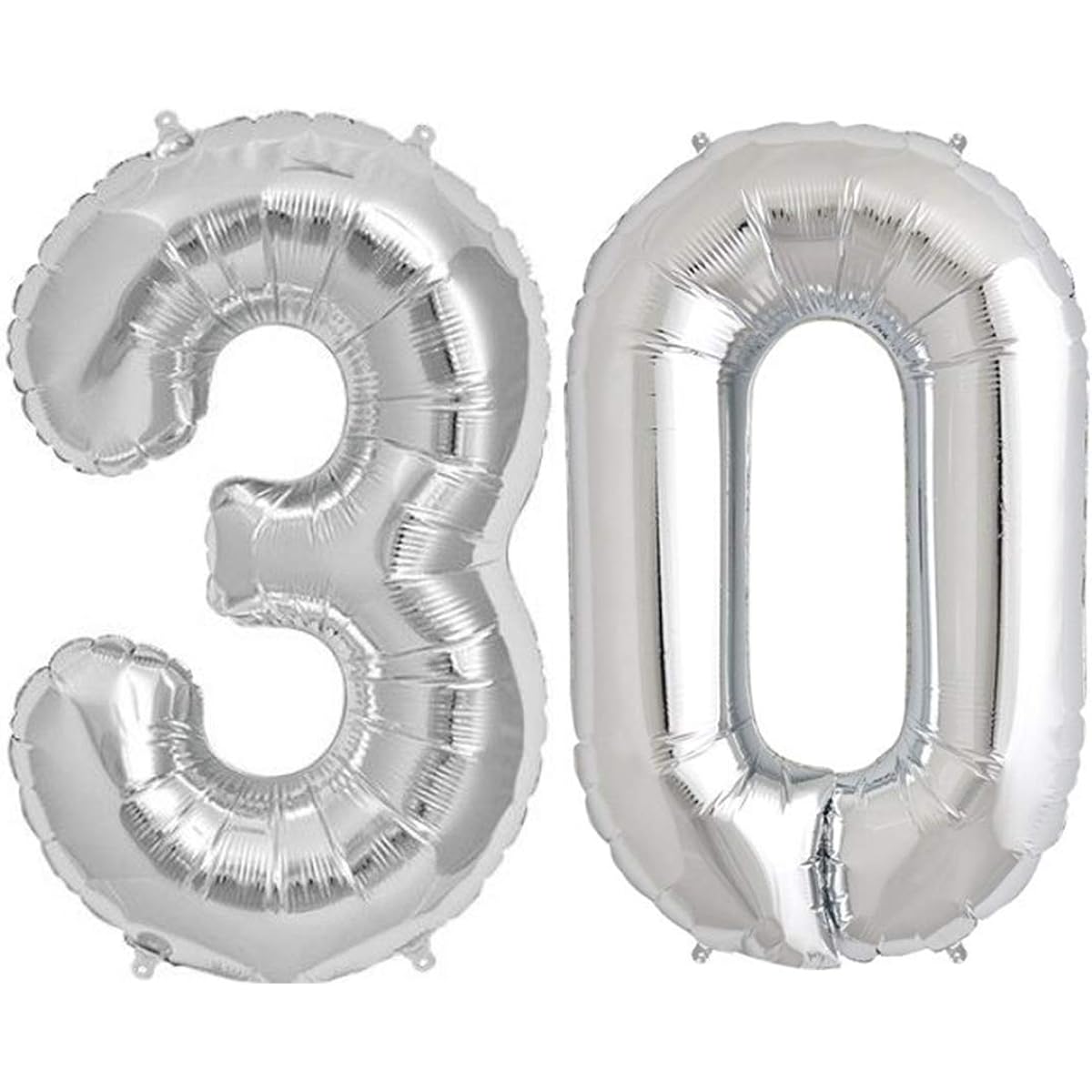 Tellpet Silver Number 30 Balloon 40 inch