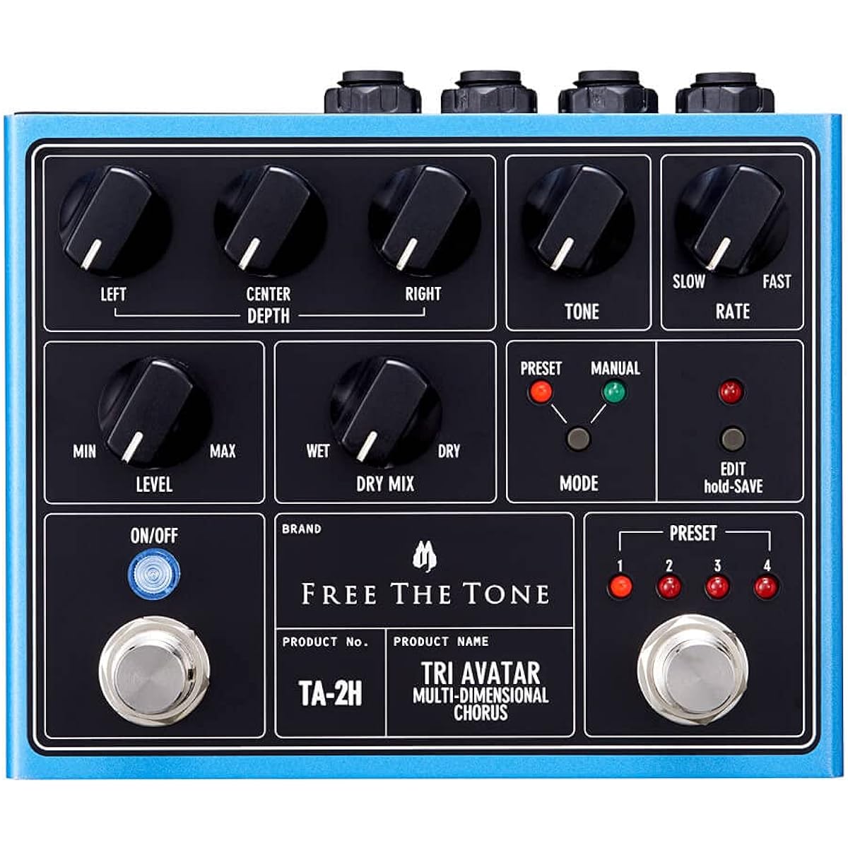 Free The Tone TA-2H TRI AVATAR MULTI-DIMENSIONAL CHORUS Chorus Guitar Effector