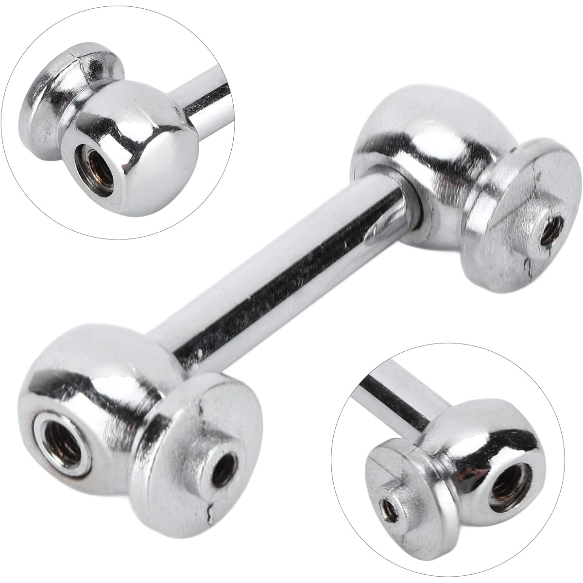 Drum Rug Metal Drum Tube Lug Snare Drum Ear with Screws and Washers for Musical Instruments Silver