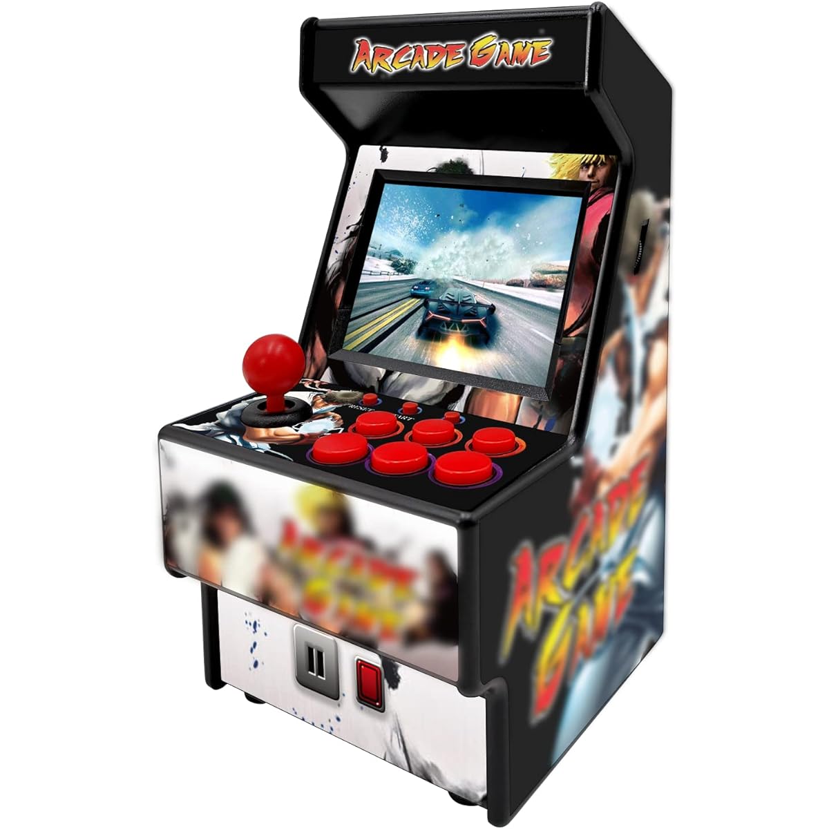 Mini Arcade Game Machine - 156 Kinds of Retro Game Console Playable - 2.8 Inch Screen Handheld Gaming Device Support AV Output - Electronic Birthday Christmas Gift for Kids/Adults (Yellow)