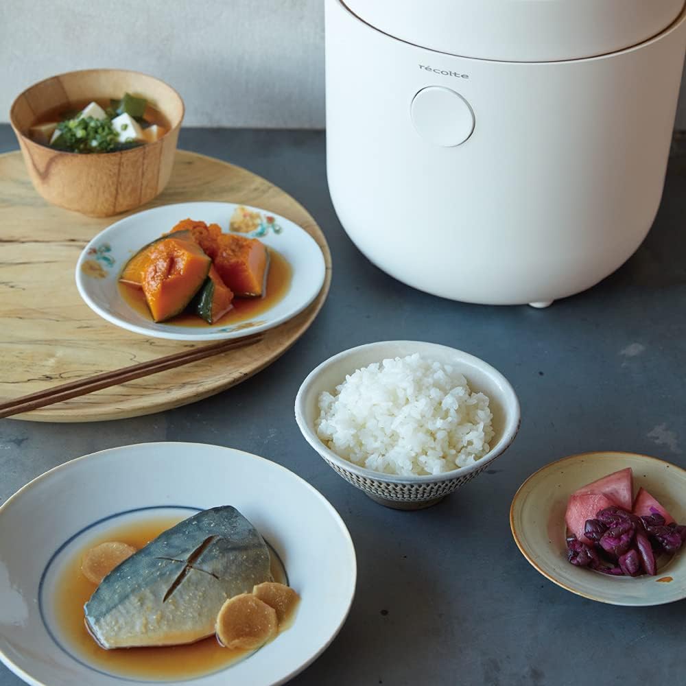 recolte Healthy Rice Cooker RHR-1(W) White recolte Healthy Rice Cooker