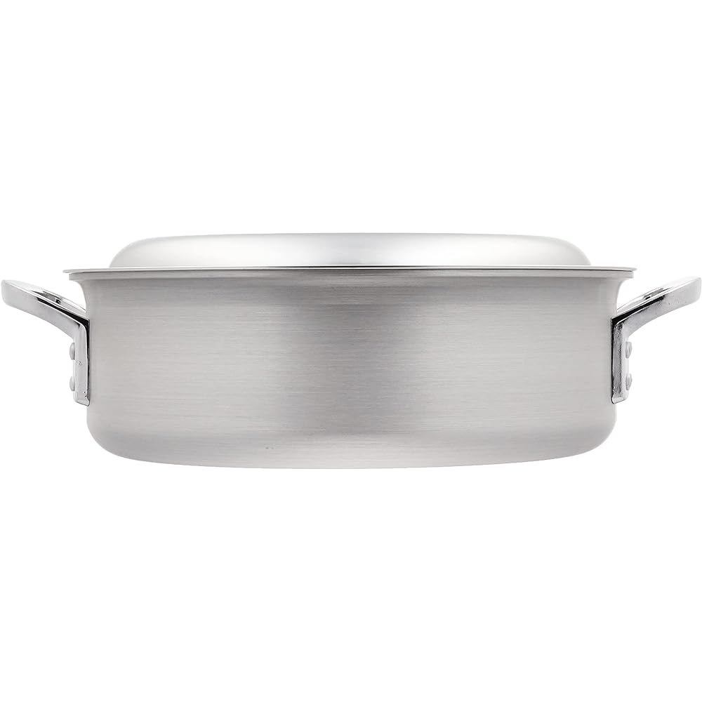 Endo Shoji TKG Two-handed pot, outer pot, 33cm, aluminum, IH compatible, outer diameter x depth (mm) 361 x 110, bottom plate thickness (mm) 4, bottom diameter (mm) 250, weight (kg) 2.7, for commercial use ASTM904