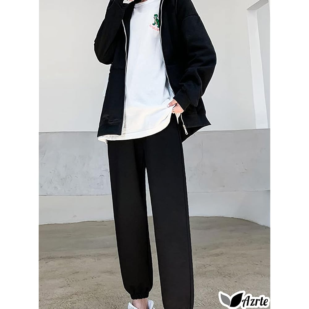 [Azulte] Setup 3 colors L-2XL Women's Thin Zip-up Top and Bottom Set