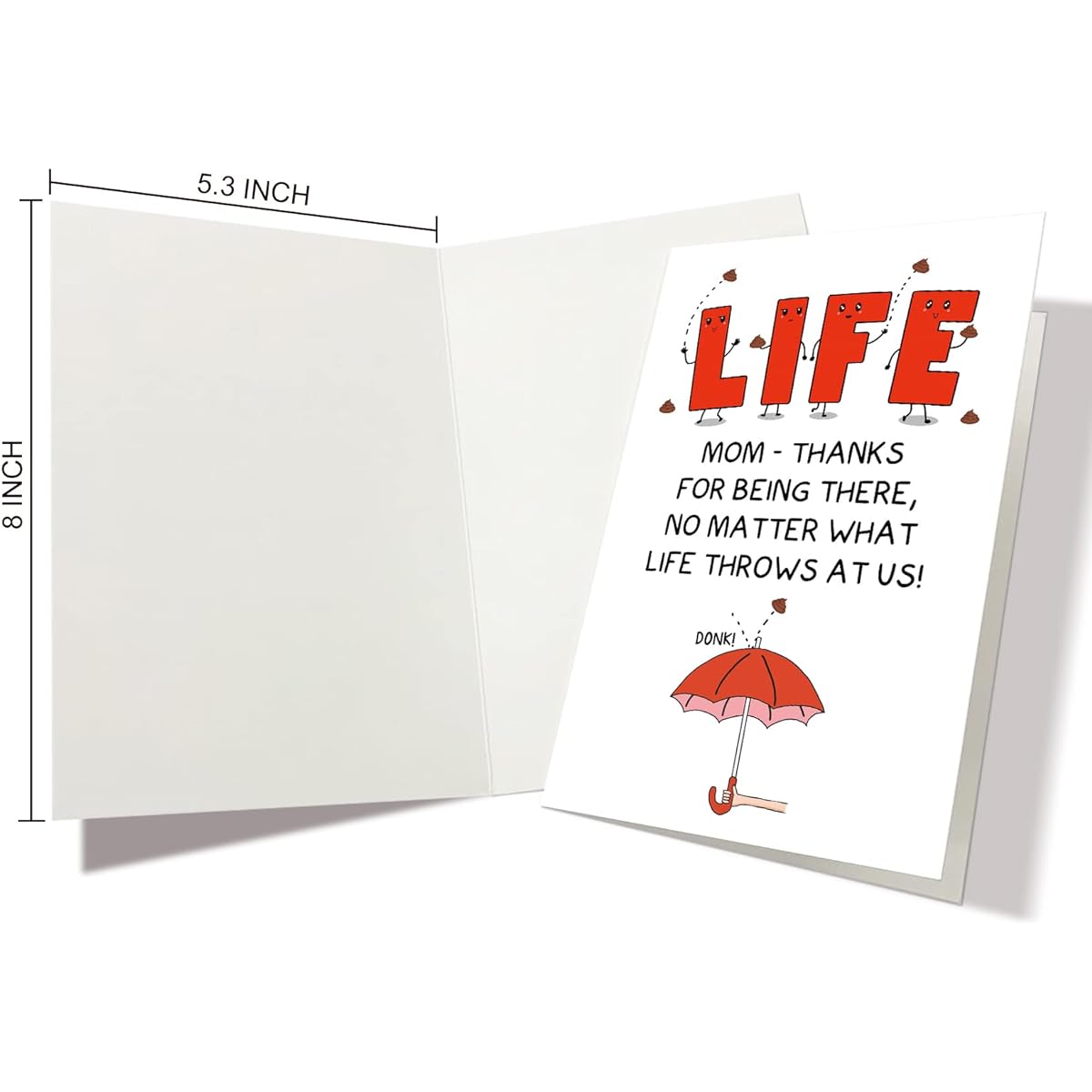 Nchigedy Funny Mother's Day Card Mother's Day Card Gift from Daughter Son Rude But Heartfelt Mother's Day Card Thank You Mom