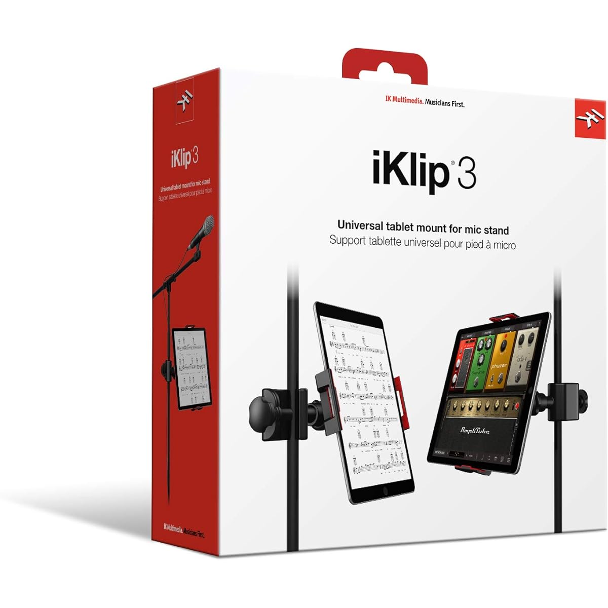 IK Multimedia iKlip 3 Tablet Mount Holder iPad Microphone Stand Score [Domestic Genuine Product]