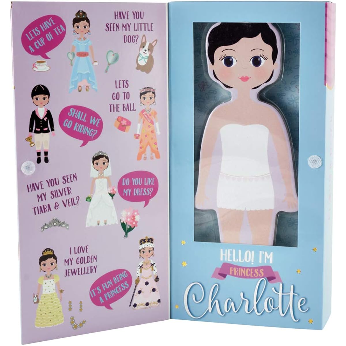 Floss & Rock Magnetic Dress Up Wooden Doll Charlotte