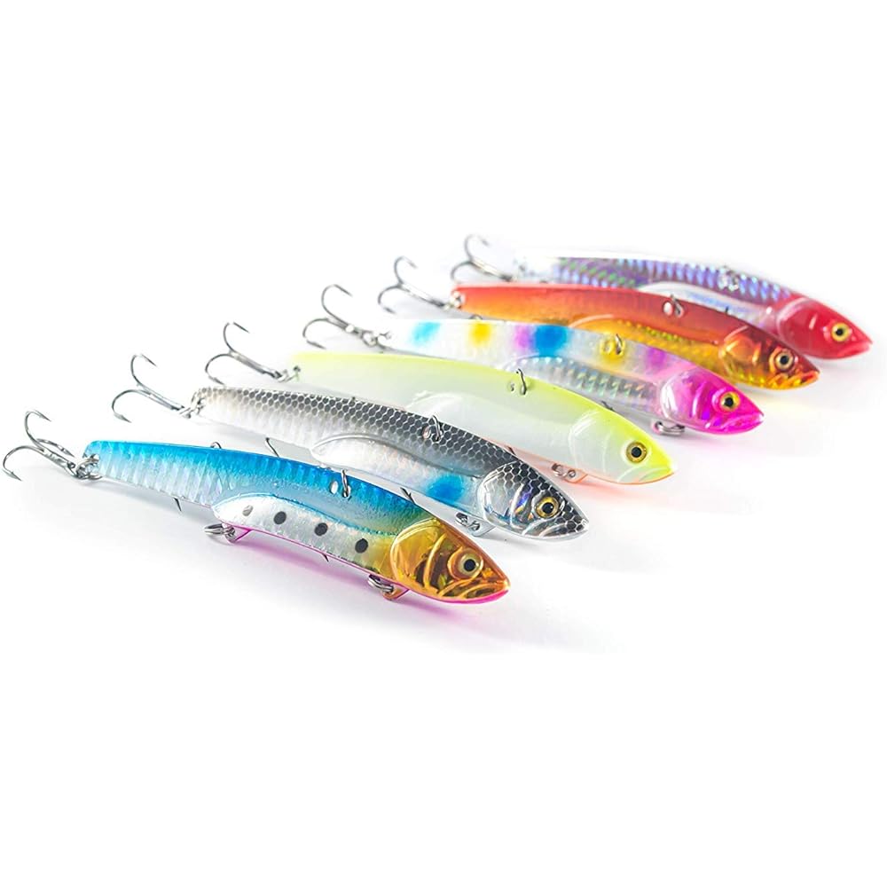 Flying distance similar to a jig!! [Orld Fishing Gear] Vibration "Gachi Color Series" 6 piece set 4 types (24g (metal)/34g/28g/24g) For shore jigging such as sea bass, flounder, yellowtail, yellowtail, sagoshi, and bream 6 Color lure set (metal vibe 24g/