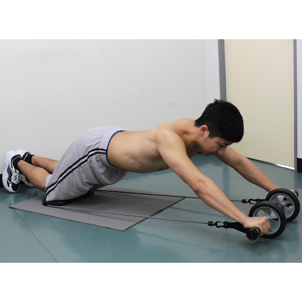 Abdominal Muscle Roller Entry Macho 4 Level Adjustment Assist Tube Abdominal Muscle Equipment Exercise Roller