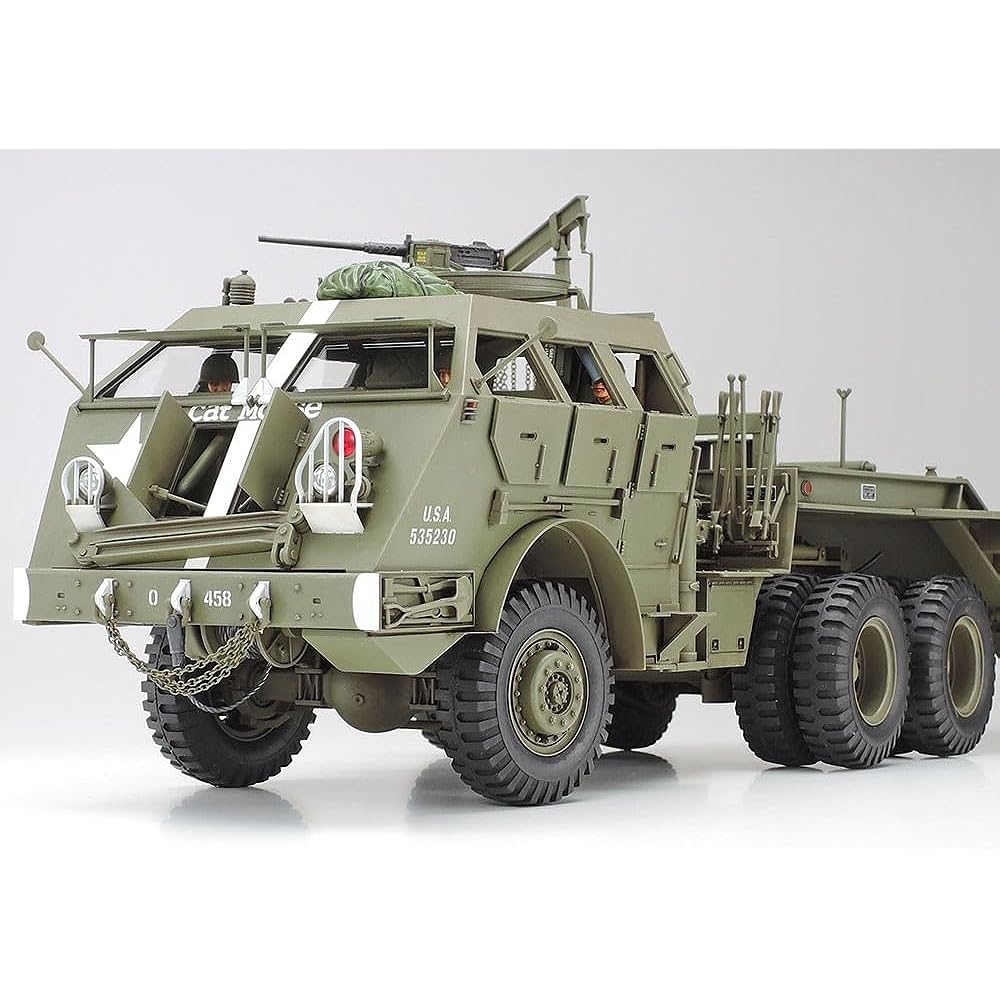 Tamiya 1/35 Military Miniature Series No.230 US Army 40 Ton Tank Carrier Dragon Wagon Plastic Model 35230 Green