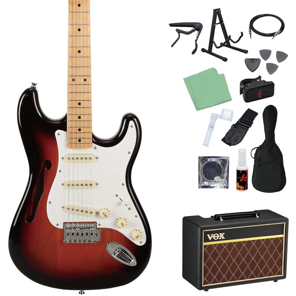 SX SST/ALDER/H 3TS 14-piece electric guitar beginner set [with VOX amp] SX
