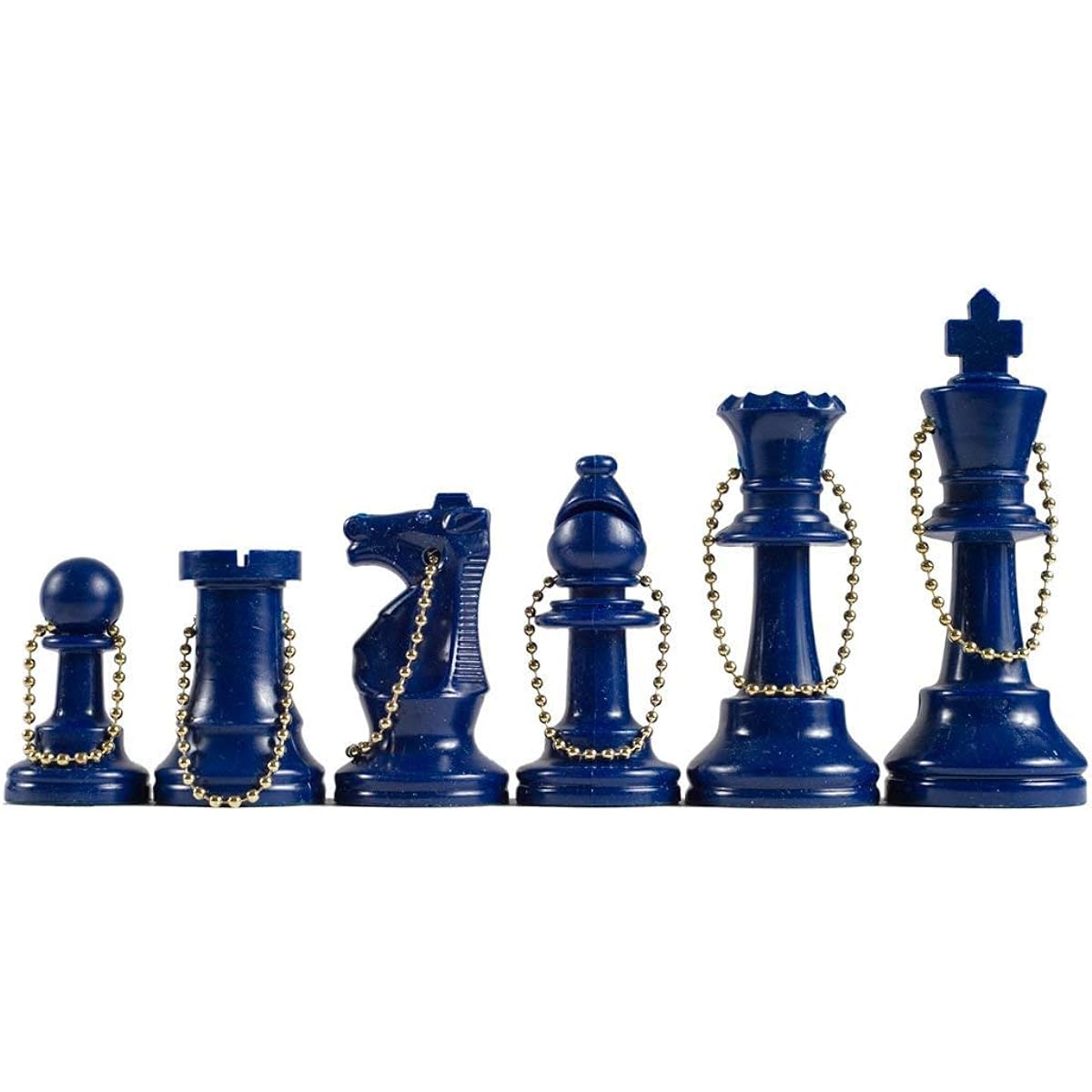 We Games Keychain Bag Tag Chessmen – Includes 17 Pieces with Extra Queen