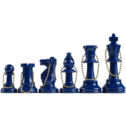 We Games Keychain Bag Tag Chessmen – Includes 17 Pieces with Extra Queen