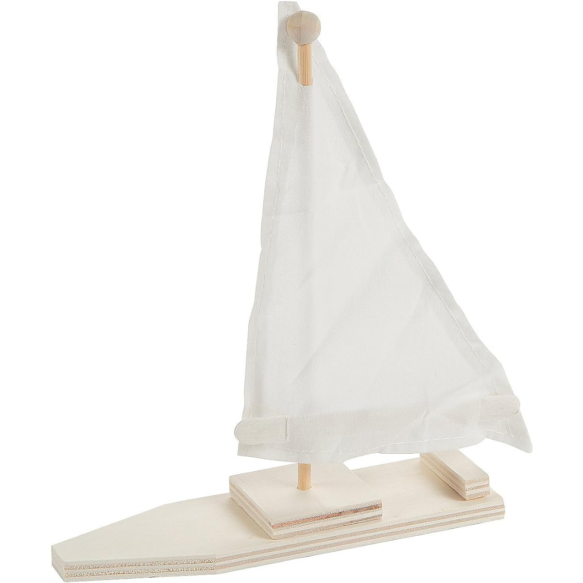 Fun Express DIY Wooden Sailboat Kit - VBS Vacation Bible School Supplies/Decor - 12 Pieces - Crafts and Fun Home Activities for Kids