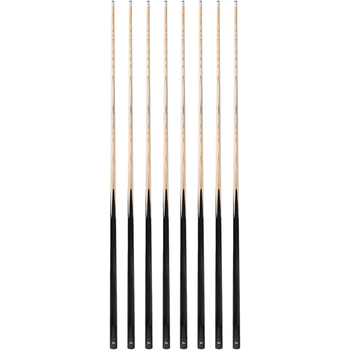 HMQQ 58" One Piece Pool Cue Stick with 13mm Leather Tip, 20oz Weight, Billiard Cue Stick, Pool Stick, Set of 4 or 6