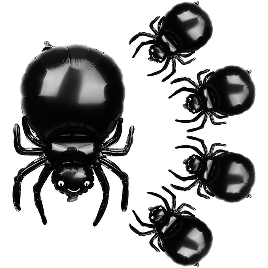 5pcs Halloween Spider Balloons Spider Foil Balloons Animal Balloons Halloween Balloons Halloween Balloons Party Decorations for Spider Theme Party Birthday