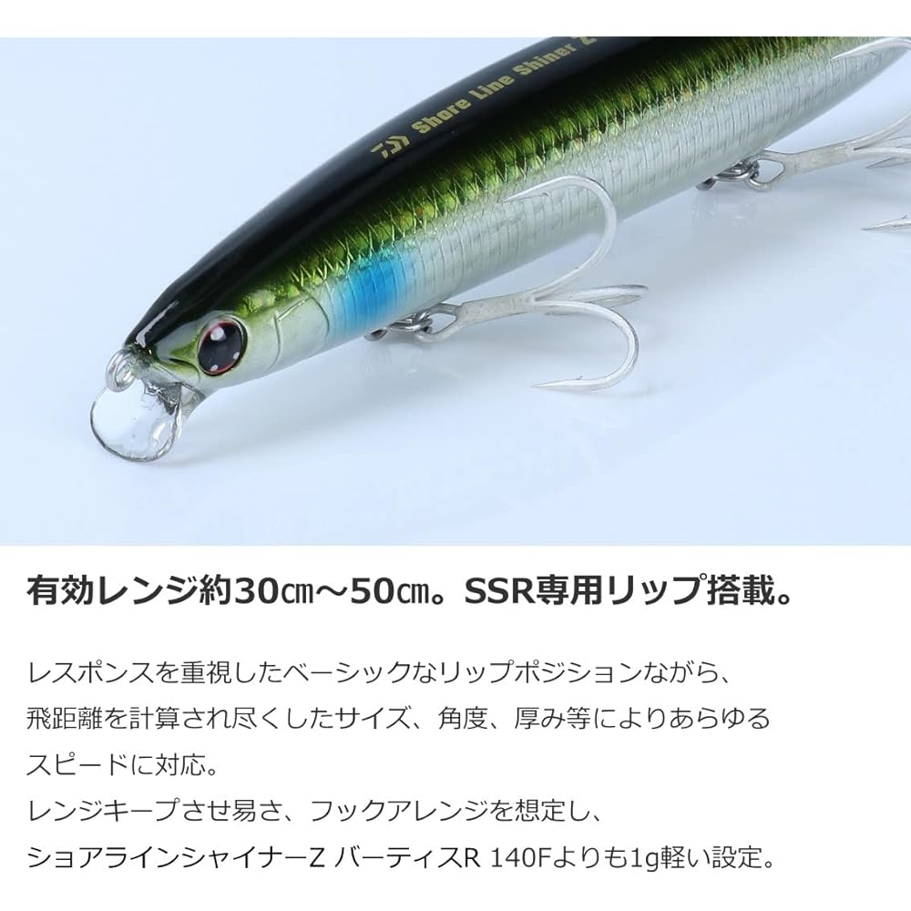 DAIWA Seabass Lure Floating/Sinking Shoreline Shiner Vertis R 98F/125F/140F/140S Various