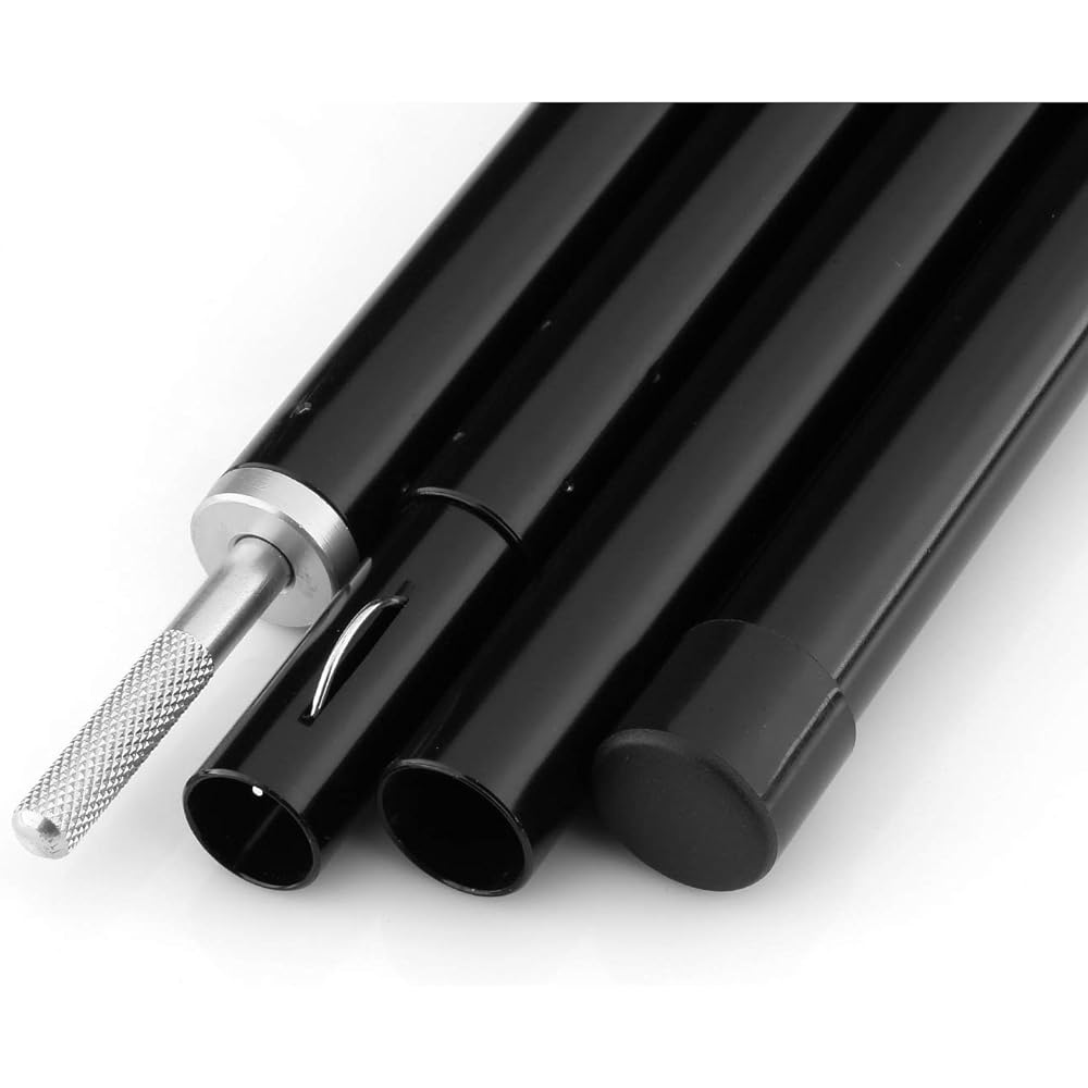 FLYFLYGO Aluminum Tent Pole Tarp Pole Set of 2 19mm Diameter Split Type Duralumin Solo Camping Sub Pole Touring Compact Storage Case Included