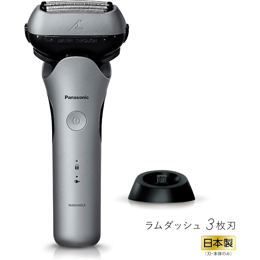 Panasonic Men's Shaver Lamb Dash 3 Blades Black Can Shave Even While Charging ES-LT6Q-S
