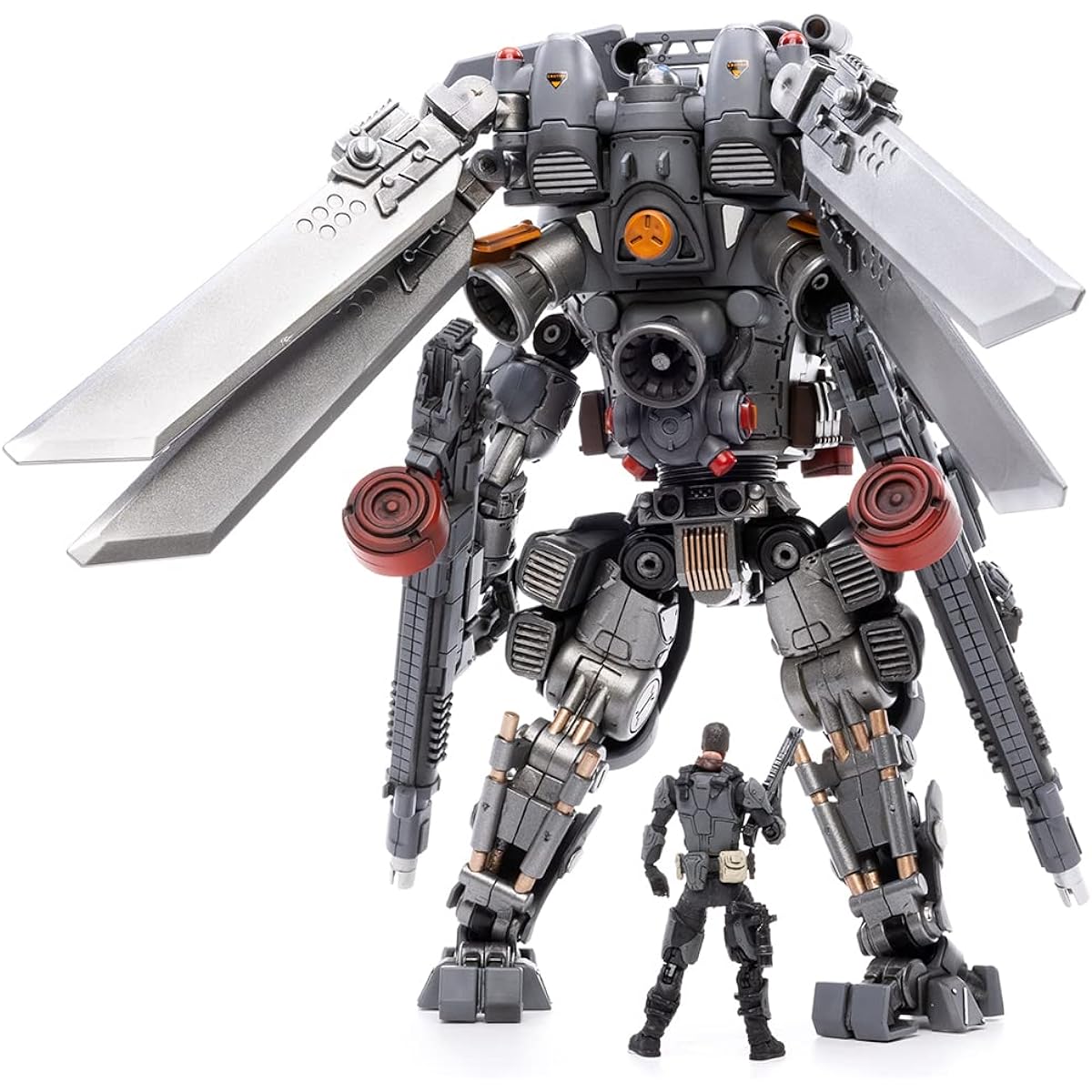 JOYTOY 1/25 Iron Wrecker 06 Orbital Combat Mecha and Pilot Figure Collection Model Dark Source Toys (Bomber Mecha)