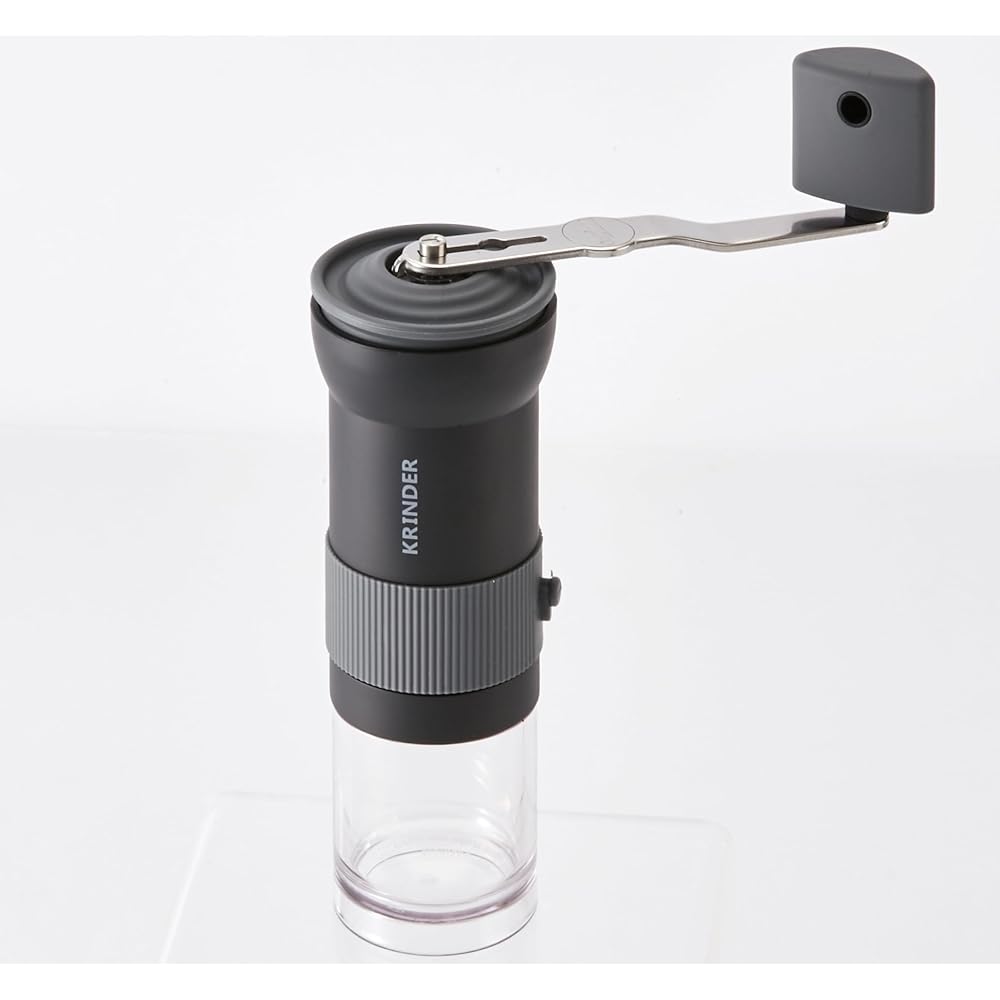 Cafflano Grinder, Portable Coffee Mill, Outdoor, Extra Fine Grind for Espresso, Made in Italy, Metal Conical Blade, Compact, High Performance, Coffee Grinder, Coffee Mill, Hand Mill, 14 Levels of Coarseness Adjustment, Grinds Uniformly, Black G300-BK