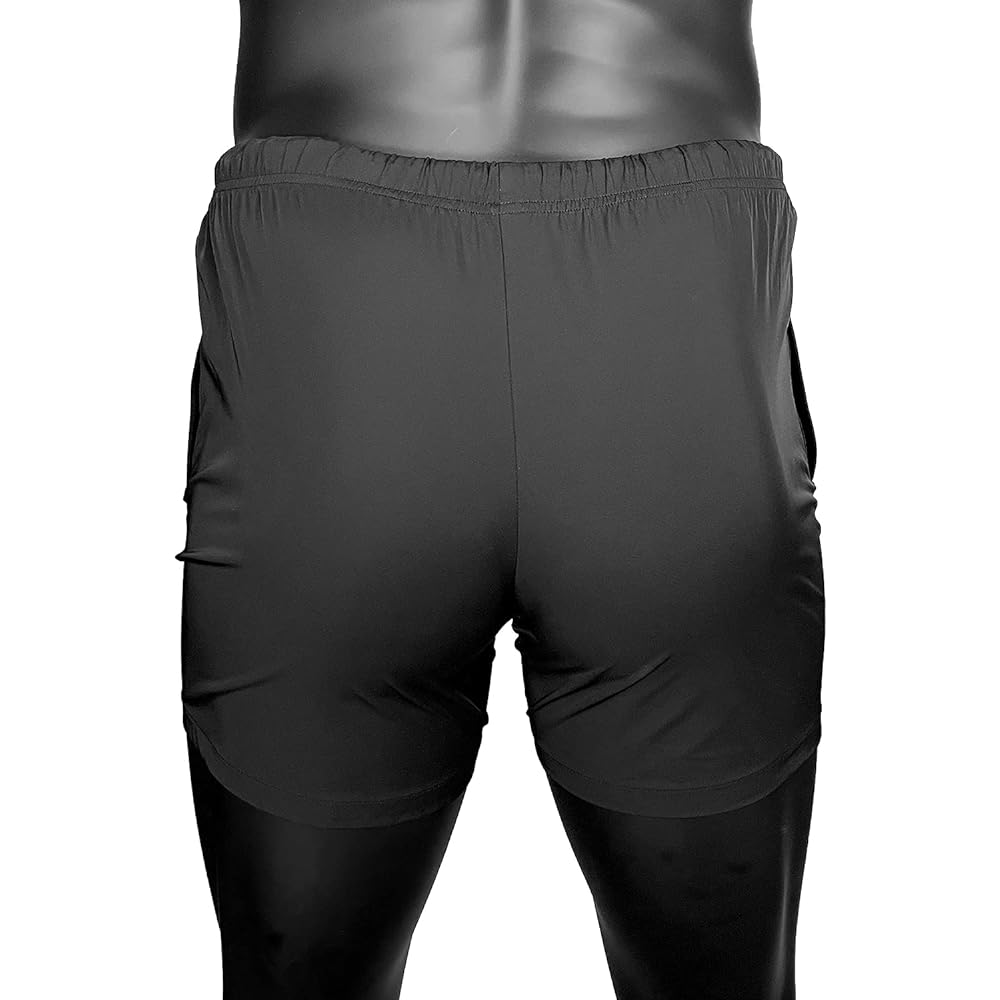 GORILLA SQUAD Quick Dry Stretch Gym Shorts Men's Training Shorts Stretch Material Sports Gym Wear Fitness with Pocket