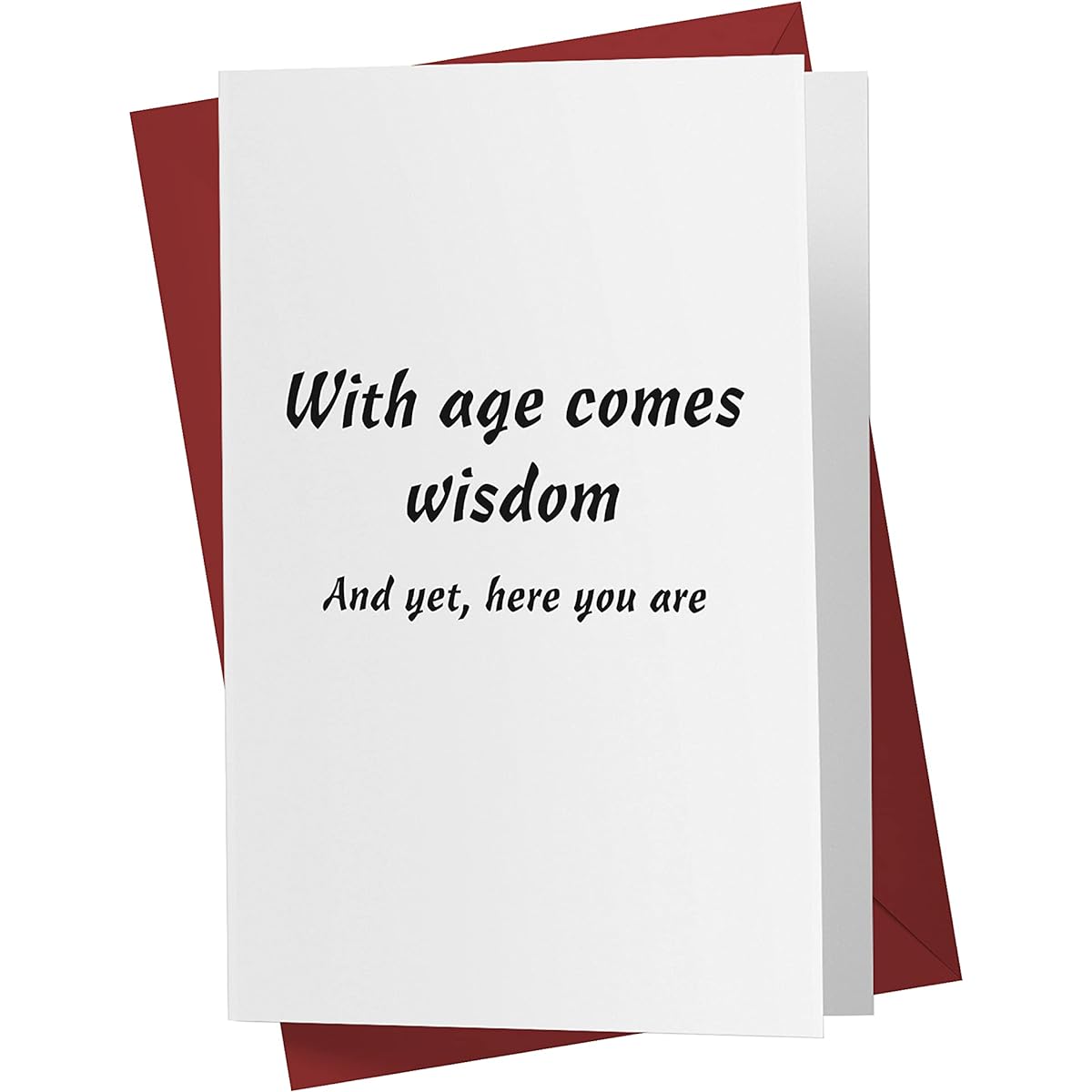 Funny Birthday Cards for Him, Her – Anniversary Cards for Colleagues, Family, Friends – Envelopes Included (English)