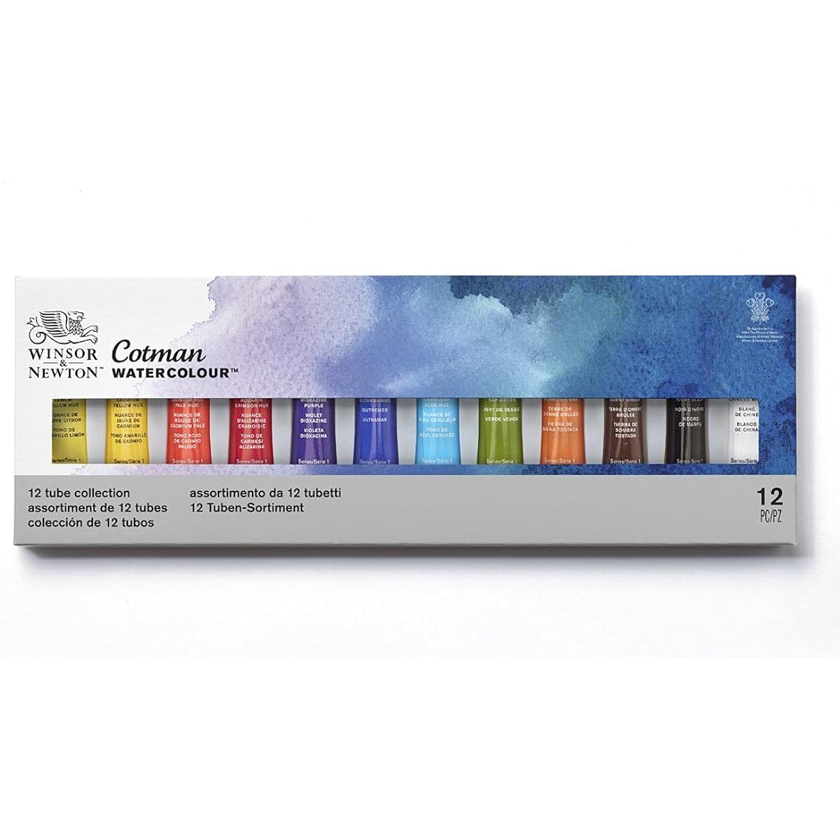 12 color watercolor paint set