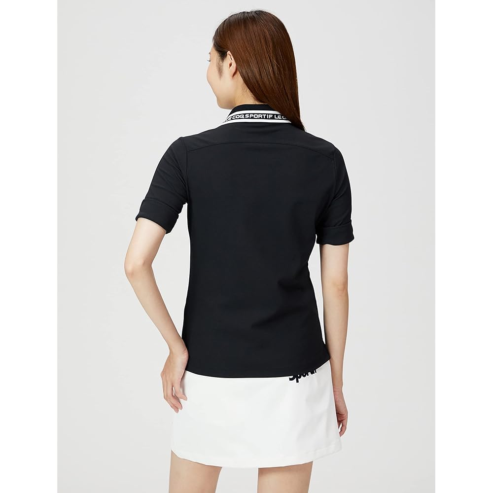 [Le Coq Sportif] 22 Autumn/Winter Model Golf Short Sleeve Shirt [RIJOUME] Half Length Sweat Absorbent Quick Drying Stretch UPF15 ECO Women's