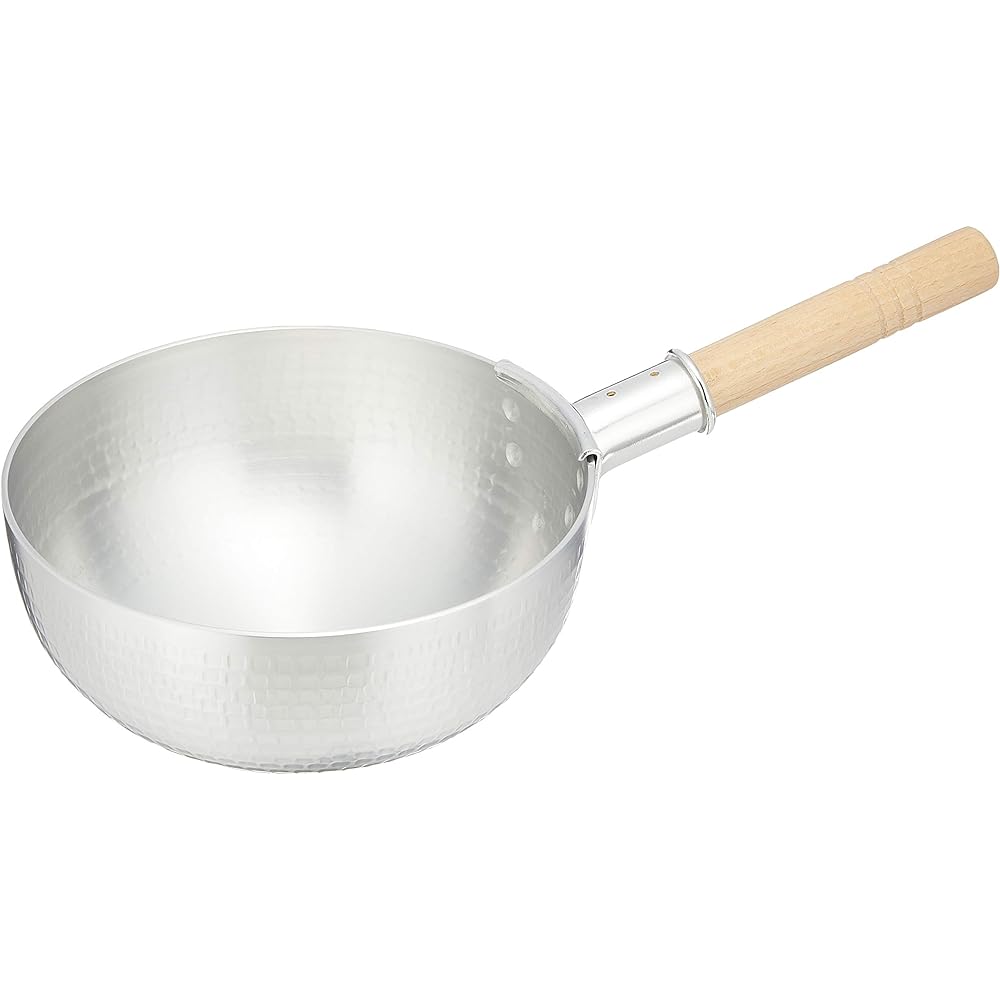 Akao Aluminum DON One-handed Bose Pot 21cm Aluminum Alloy, Handle (Natural Wood) Japan WBC38021