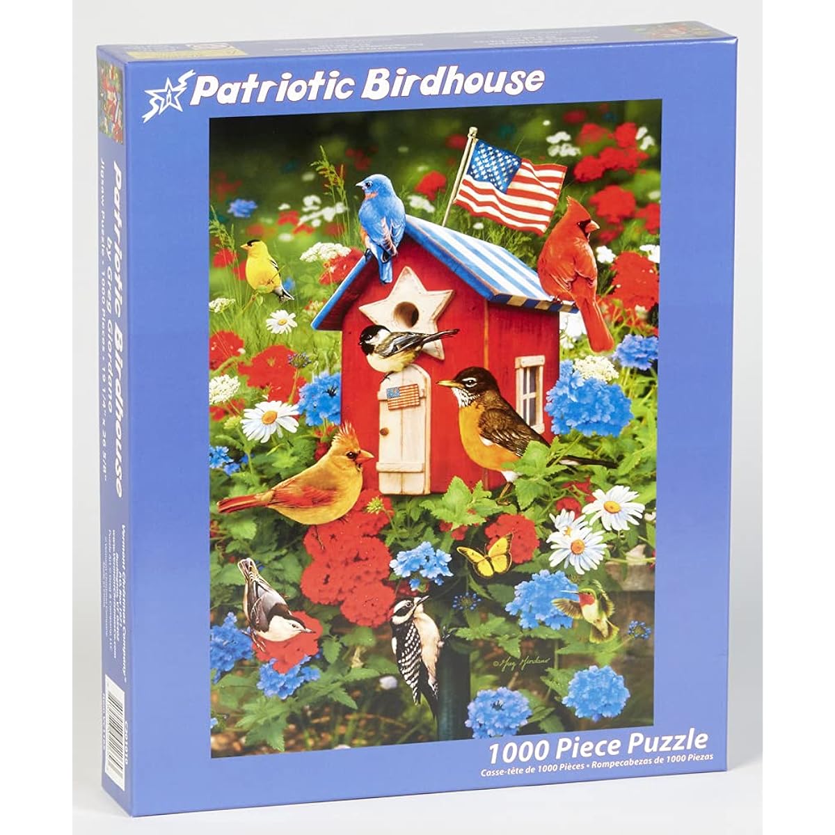 Patriotic Bird House Jigsaw Puzzle 1000 Piece