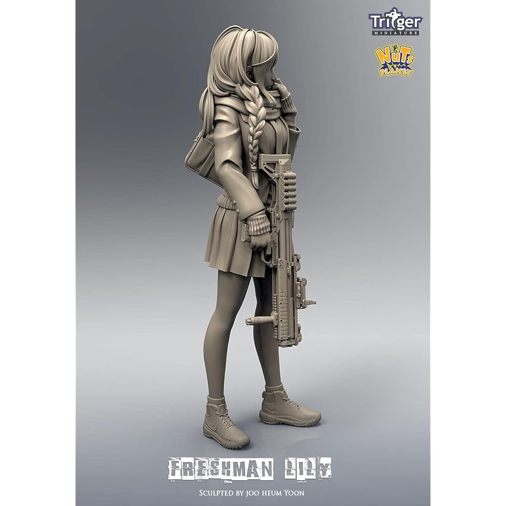 Nuts Planet 1/16 Freshman Lily Fearless Freshman (120mm) Resin Kit T12002 Molding Color