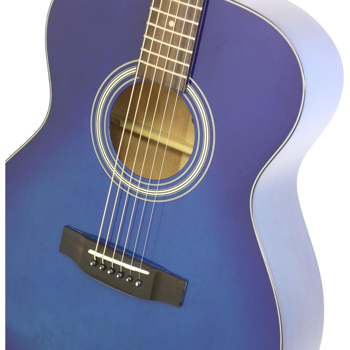 Aria Dreadnought Aria Dreadnought Series Acoustic Guitar Folk Size Blue Shade Soft Case Included AF-201 BLS