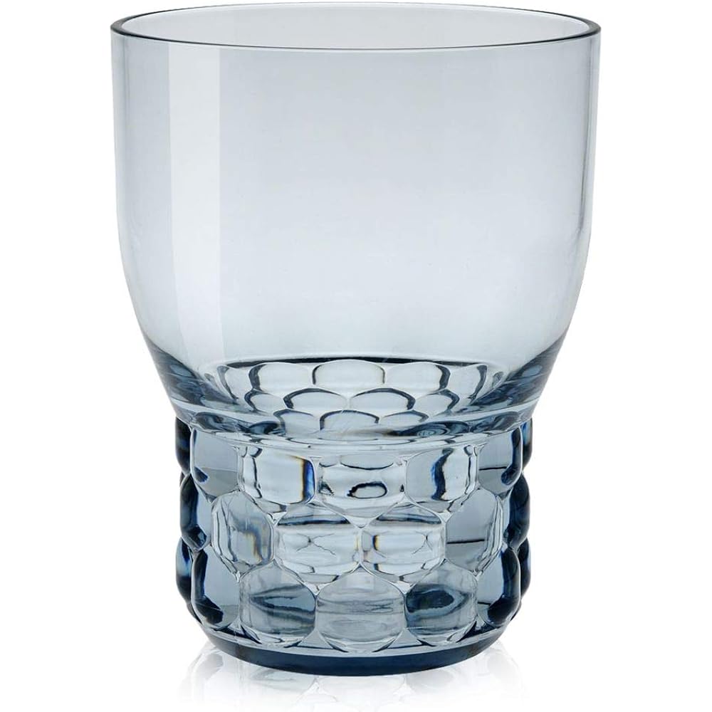 Kartell Wine Glass Blue φ8.5/H11cm Jerry's Family Wine Glass Set SFAC-K1493-E4-4S 4 Pieces Set of 4